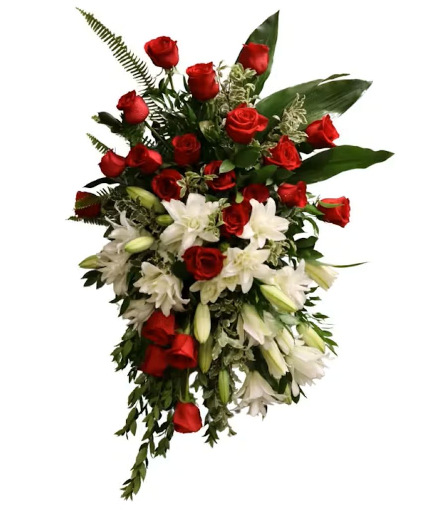 Red Rose & Lily Spray – North Star Blooms, Roseville MN