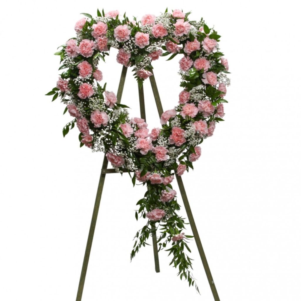 Classic Pink Carnation Heart – North Star Blooms, Roseville MN