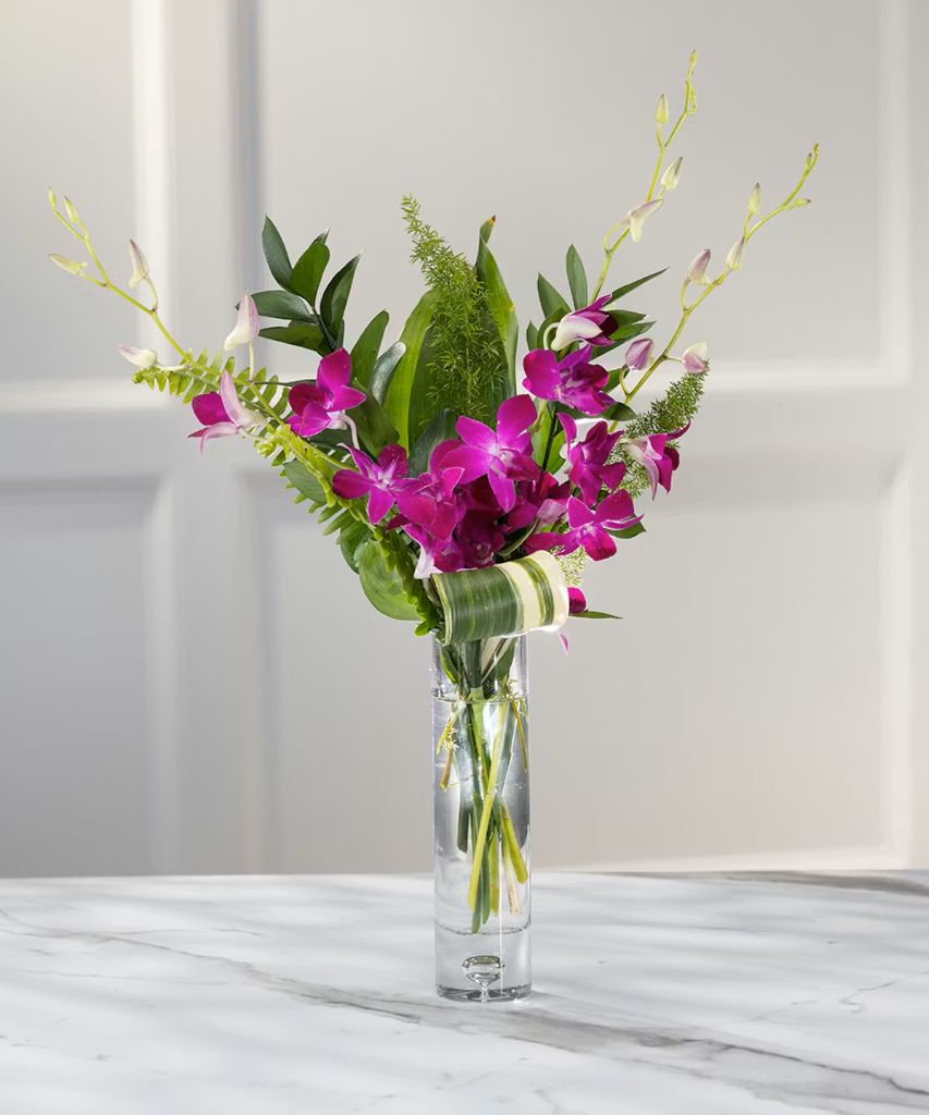 Exotic Orchids Desktop Budvase – North Star Blooms, Roseville MN