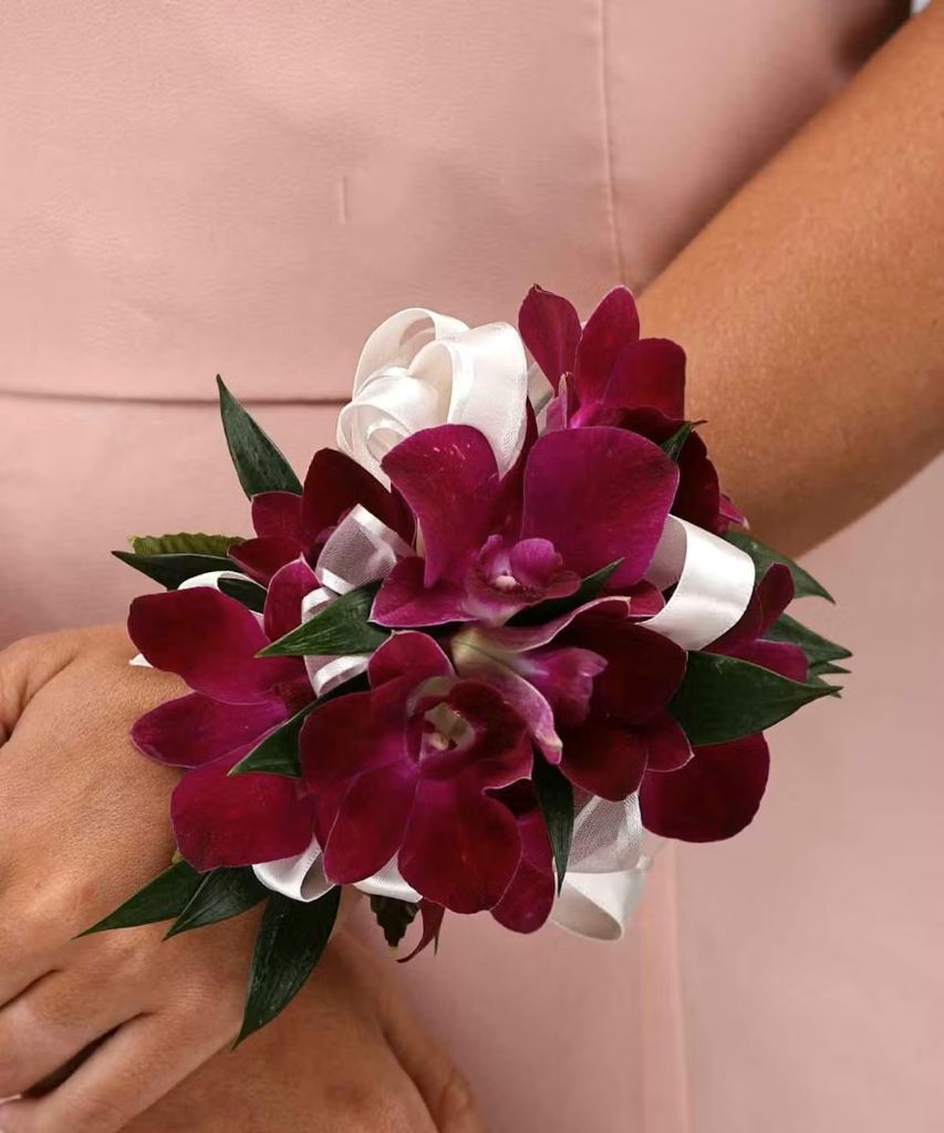 Purple Dendrobium Orchid Wrist Corsage – North Star Blooms, Roseville MN
