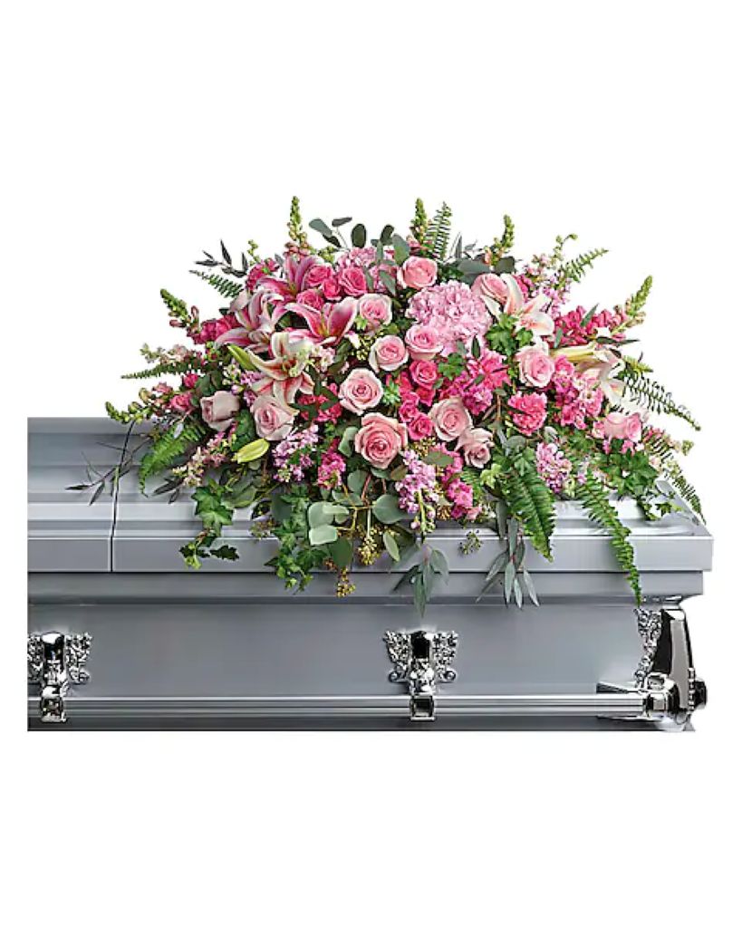 Beautiful Memories Casket Spray – North Star Blooms, Roseville MN