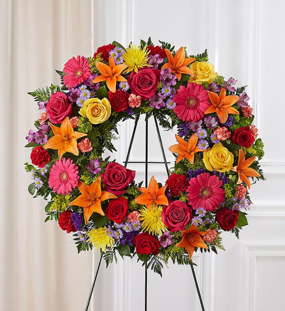 Bright And Beautiful Wreath – North Star Blooms, Roseville MN