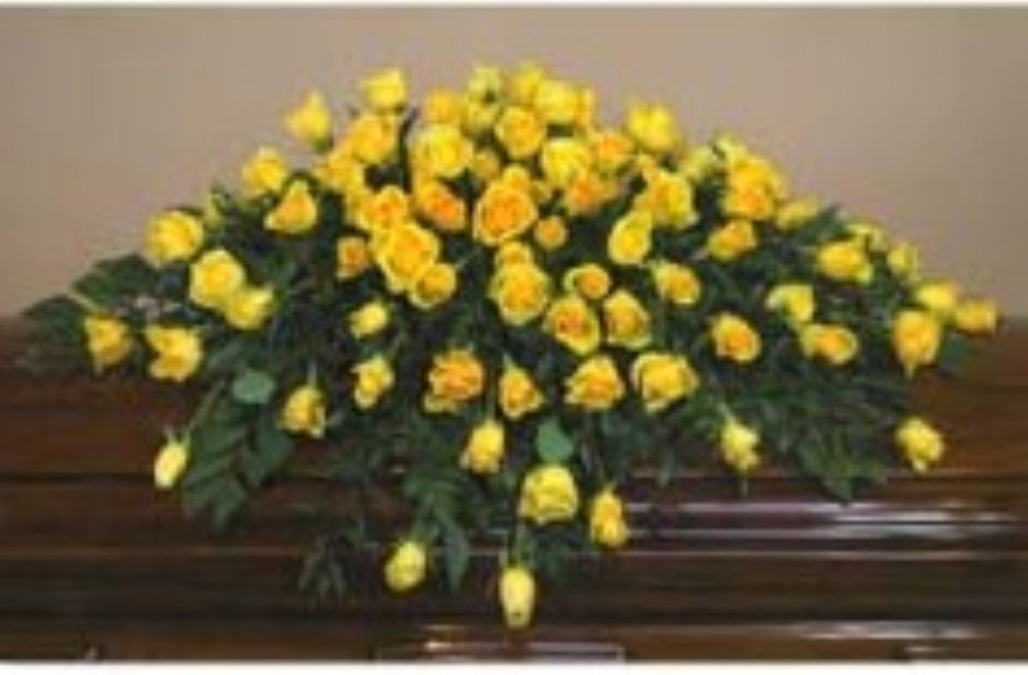 Yellow Rose Casket Spray