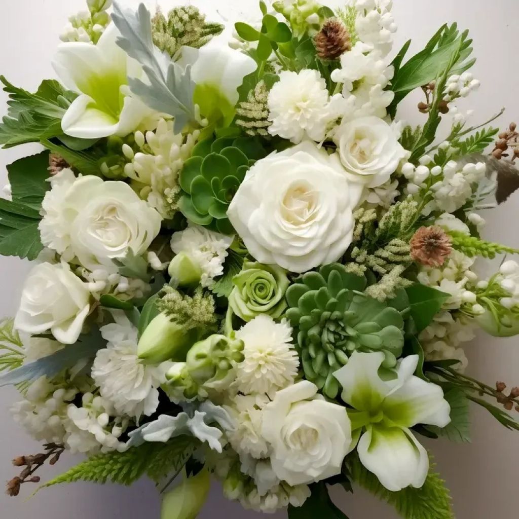 White & Green – North Star Blooms, Roseville MN