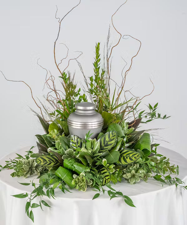 Brilliant Nature Urn Surrond – North Star Blooms, Roseville MN