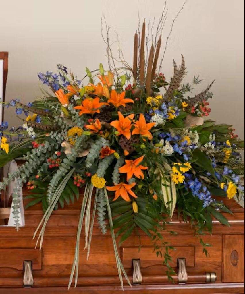 Woodland Casket Spray