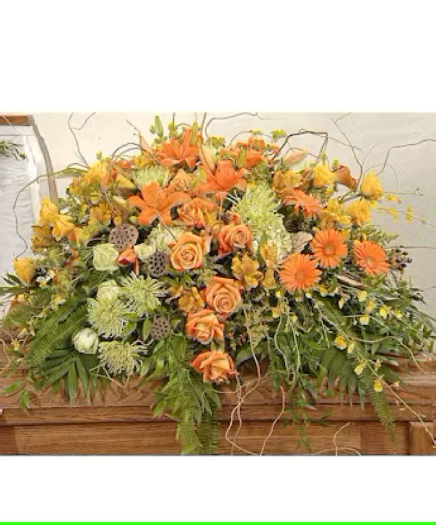 Nature's Warmth Casket Spray