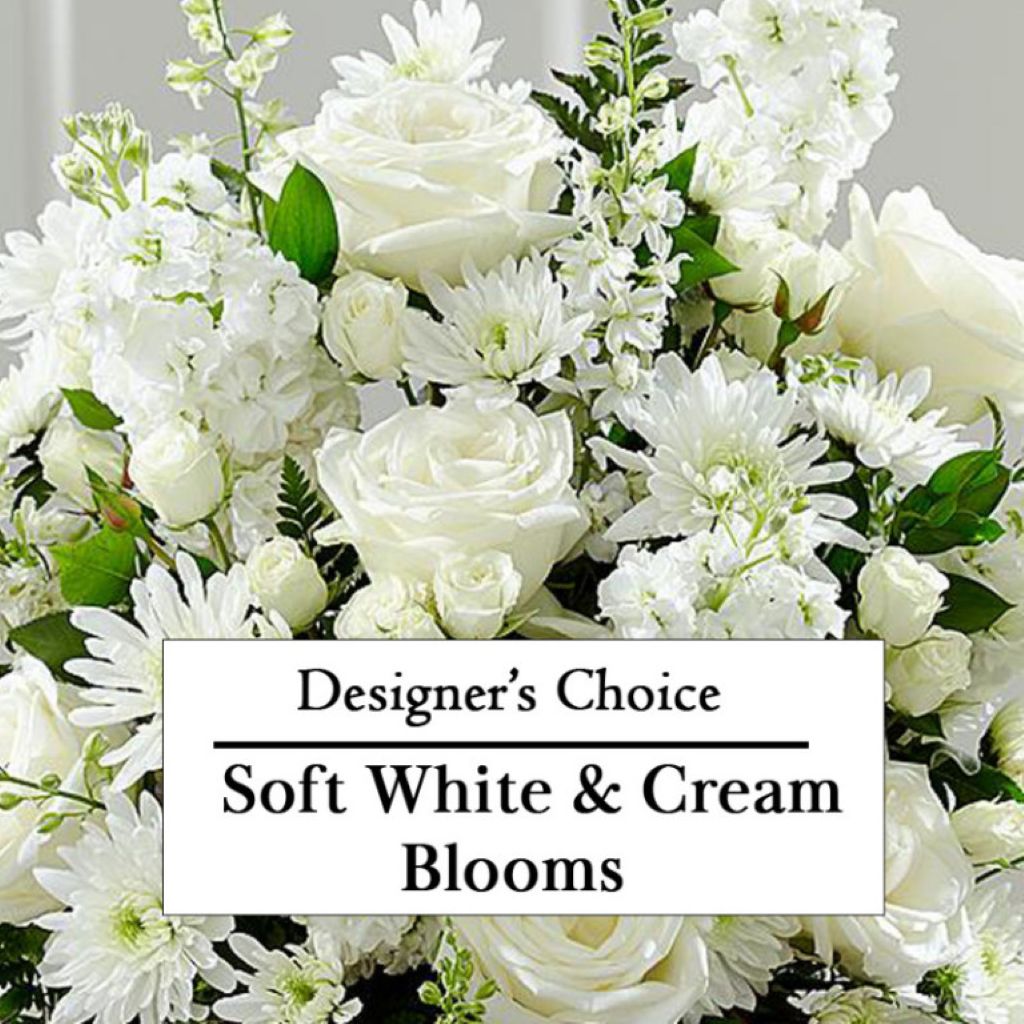 Soft White and Cream Blooms Designer Choice – North Star Blooms, Roseville MN