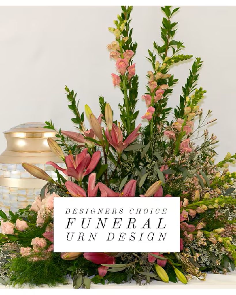 Designer's Choice Funeral Urn Arrangement