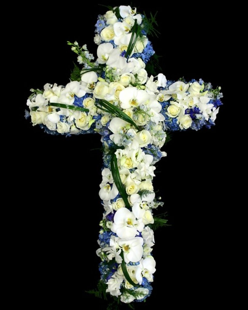 Sapphire Elegance Sympathy Cross