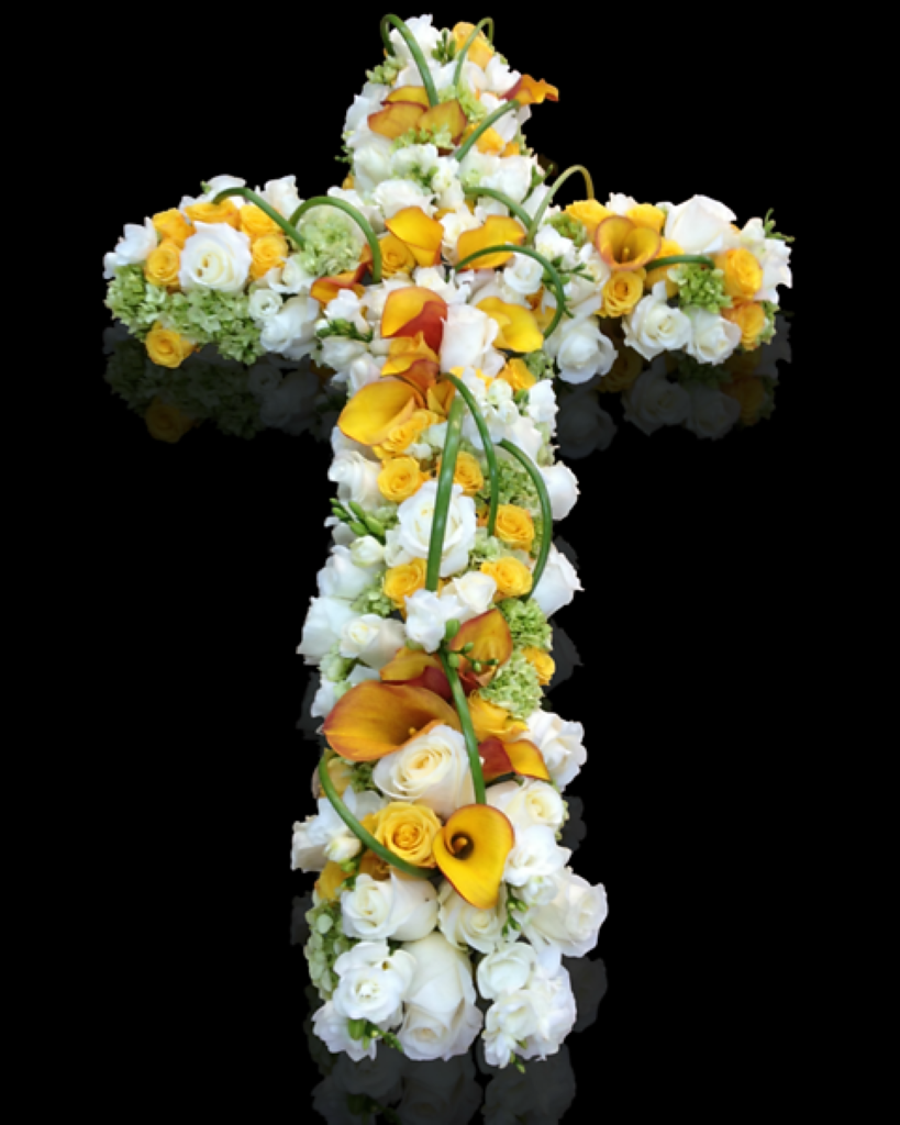 Calla Lily Citrus Sympathy Cross