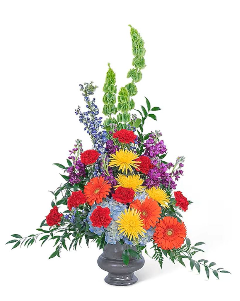 Vibrant Urn – North Star Blooms, Roseville MN