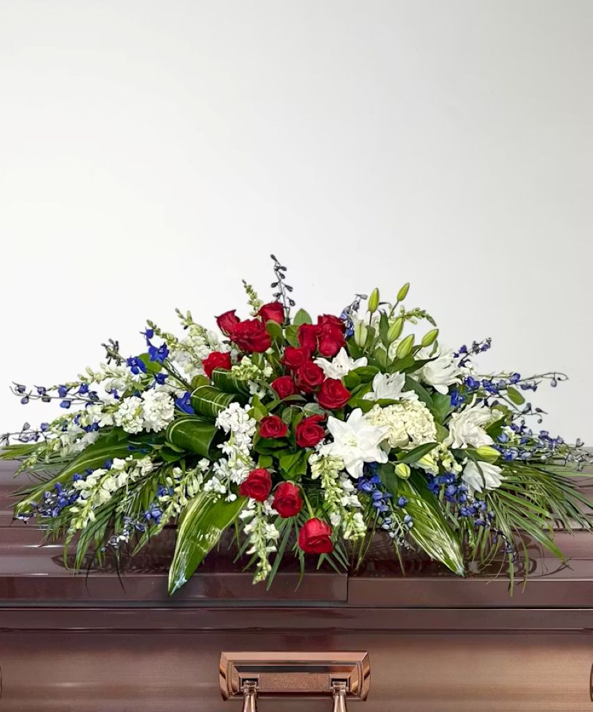 Grace & Glory Casket Blanket – North Star Blooms, Roseville MN