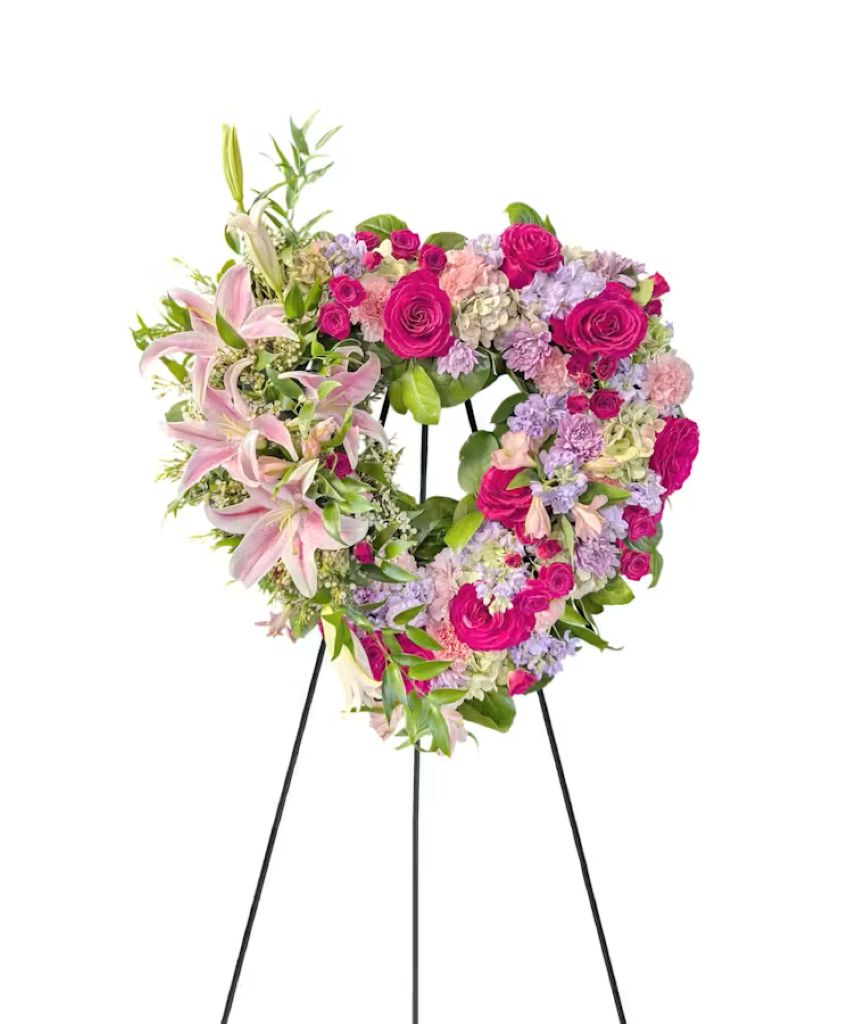 A Loving Farewell Heart – North Star Blooms, Roseville MN