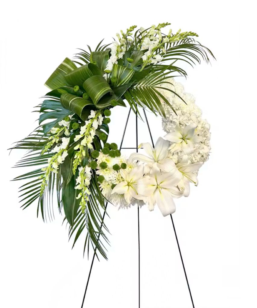 Graceful Serenity Wreath – North Star Blooms, Roseville MN