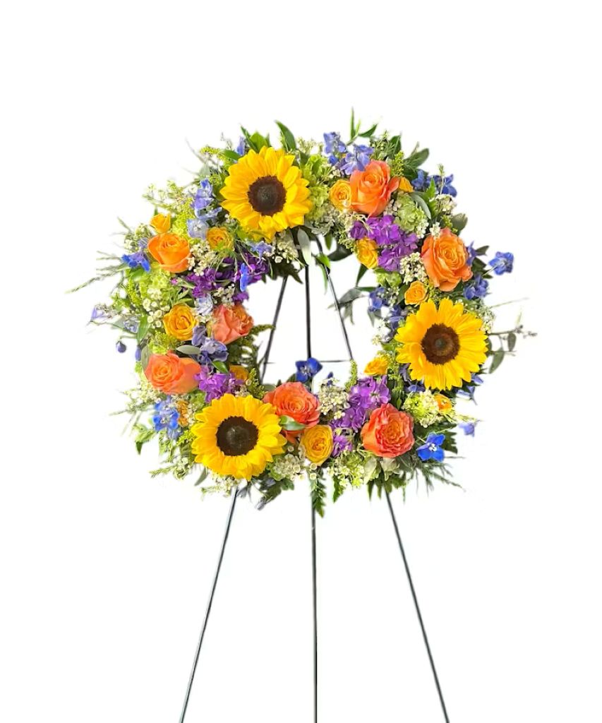 Colorful Legacy Wreath – North Star Blooms, Roseville MN