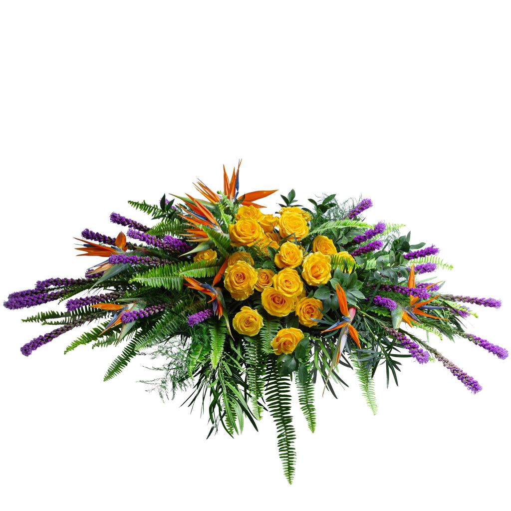 Birds of Solace Casket Spray – North Star Blooms, Roseville MN