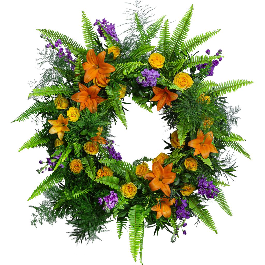 Birds of Solace Sympathy Wreath – North Star Blooms, Roseville MN