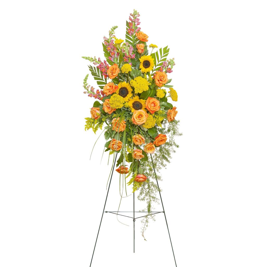 Heaven's Sunset Large Standing Spray – North Star Blooms, Roseville MN