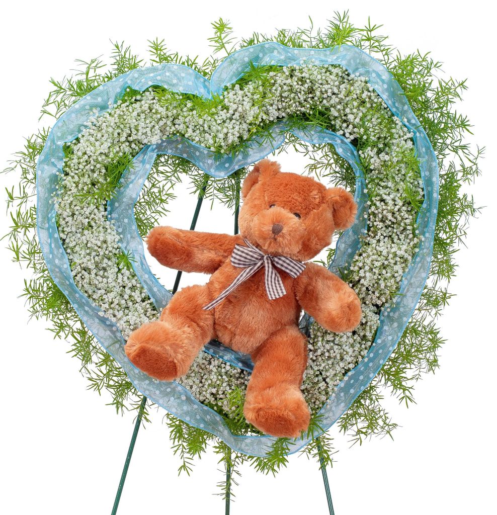 Tiny Angels Wreath in Blue – North Star Blooms, Roseville MN