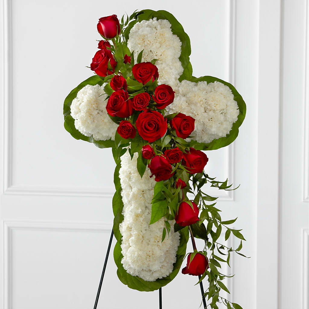 Floral Cross Easel – North Star Blooms, Roseville MN