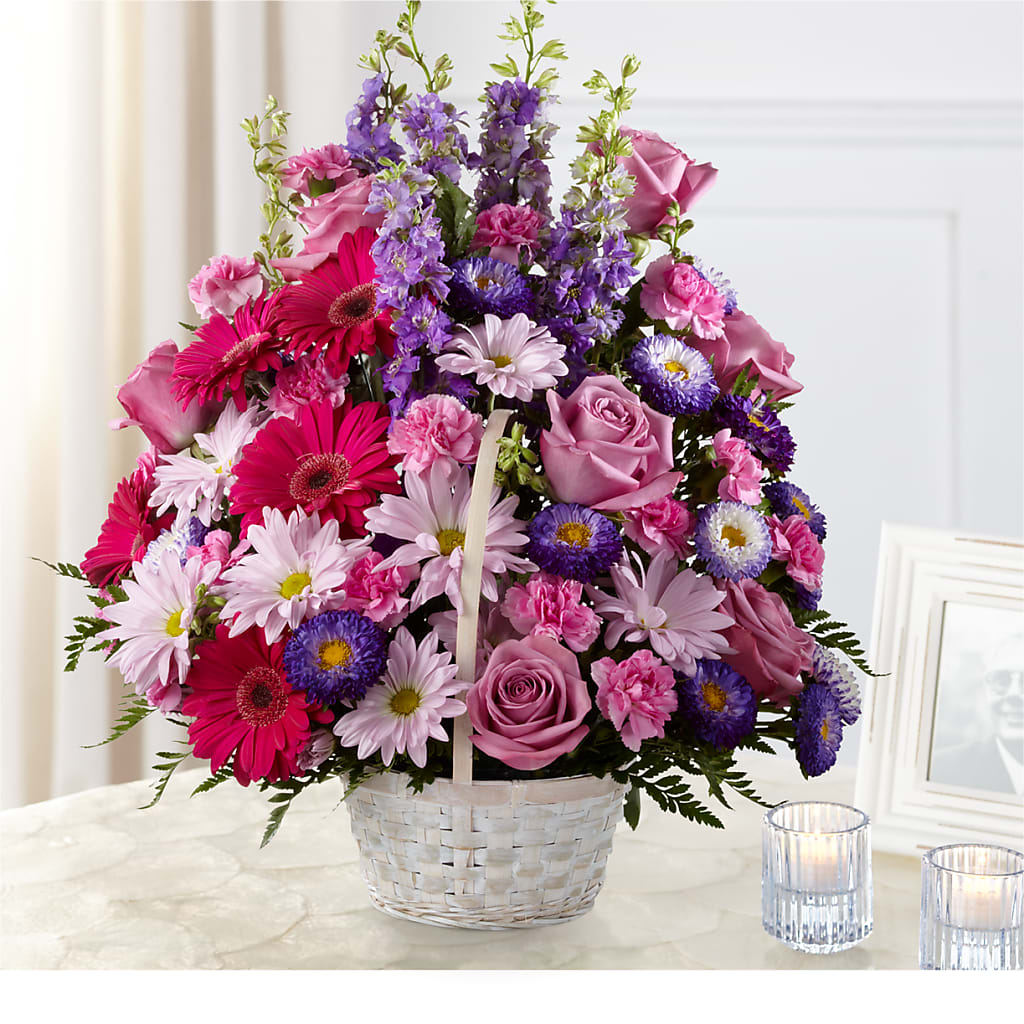 Pastel Peace Basket – North Star Blooms, Roseville MN