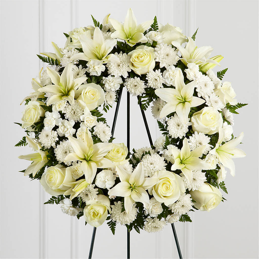 Treasured Tribute Wreath – North Star Blooms, Roseville MN