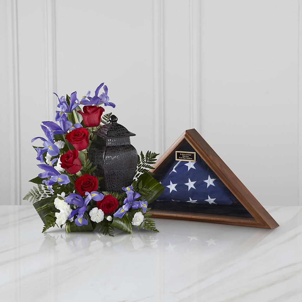 Patriotic Tribute Arrangement – North Star Blooms, Roseville MN