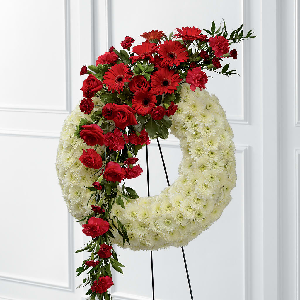 Graceful Tribute Wreath – North Star Blooms, Roseville MN