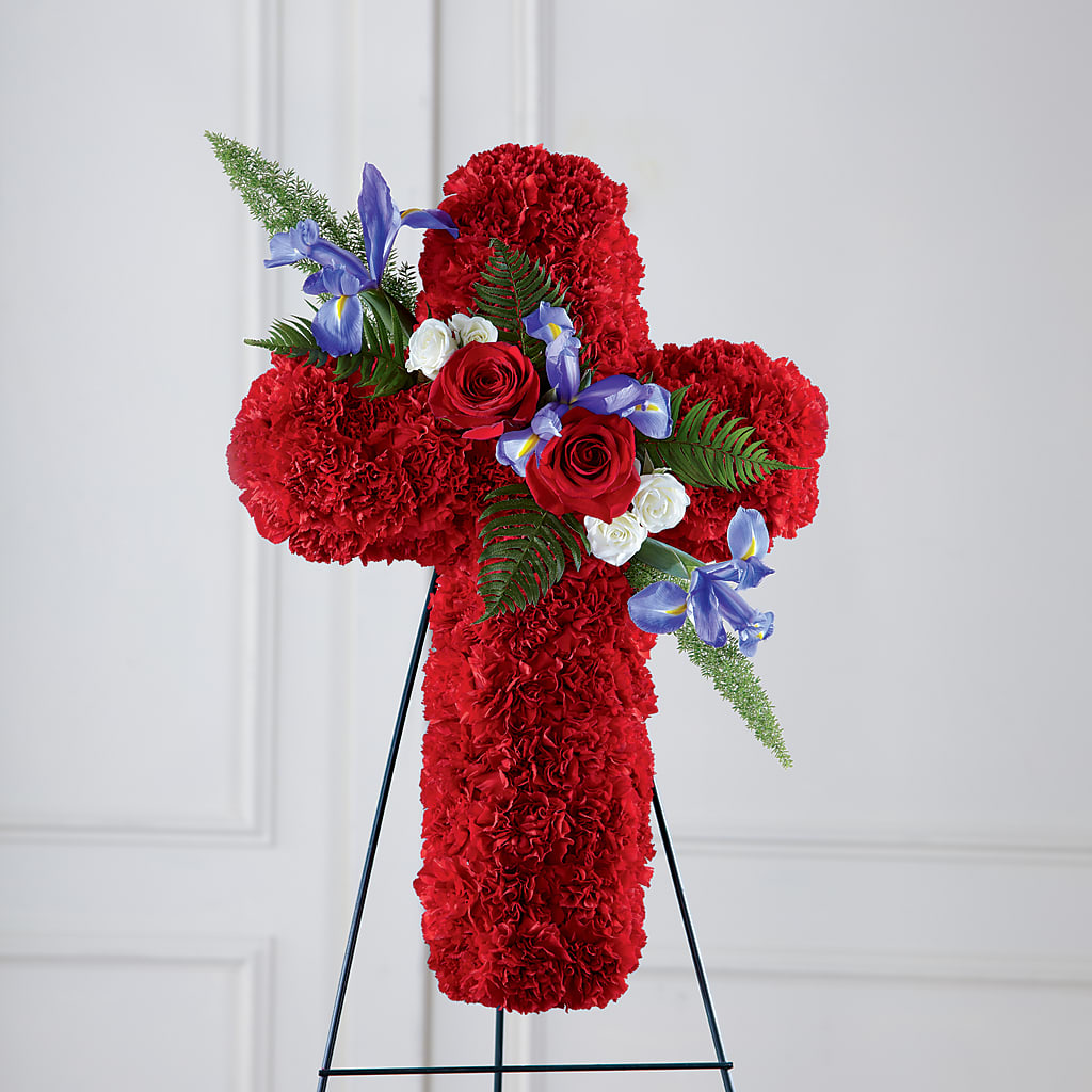Faithful Hero Floral Cross – North Star Blooms, Roseville MN