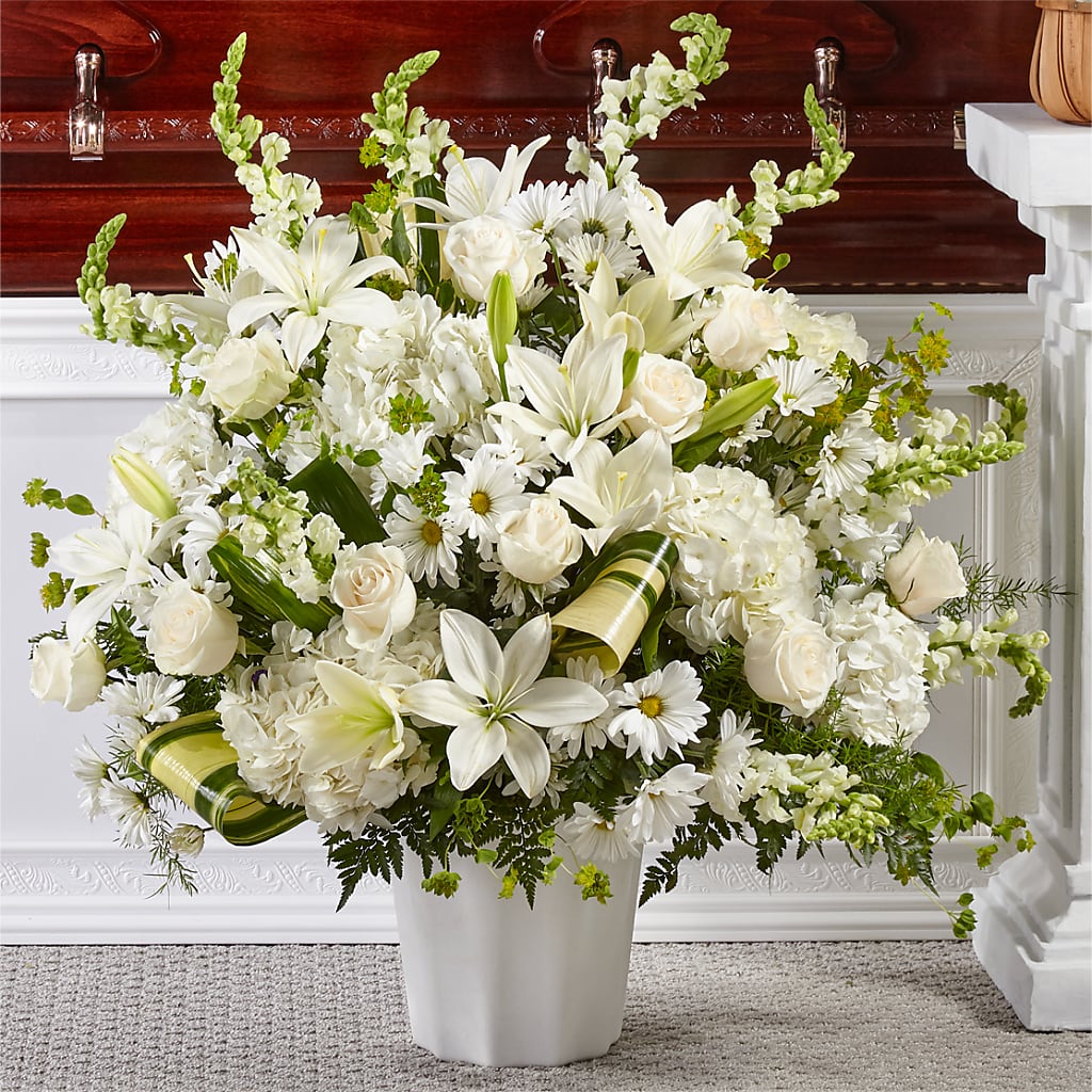 Thoughts of Tranquility Floor Basket – North Star Blooms, Roseville MN