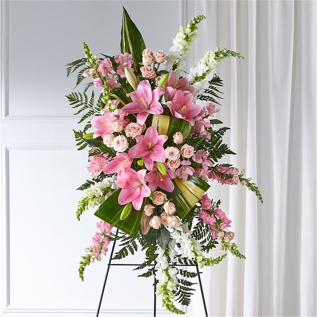 Elegant Embrace Standing Spray – North Star Blooms, Roseville MN