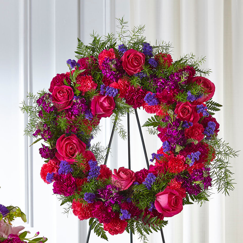 Calming Colors Wreath – North Star Blooms, Roseville MN