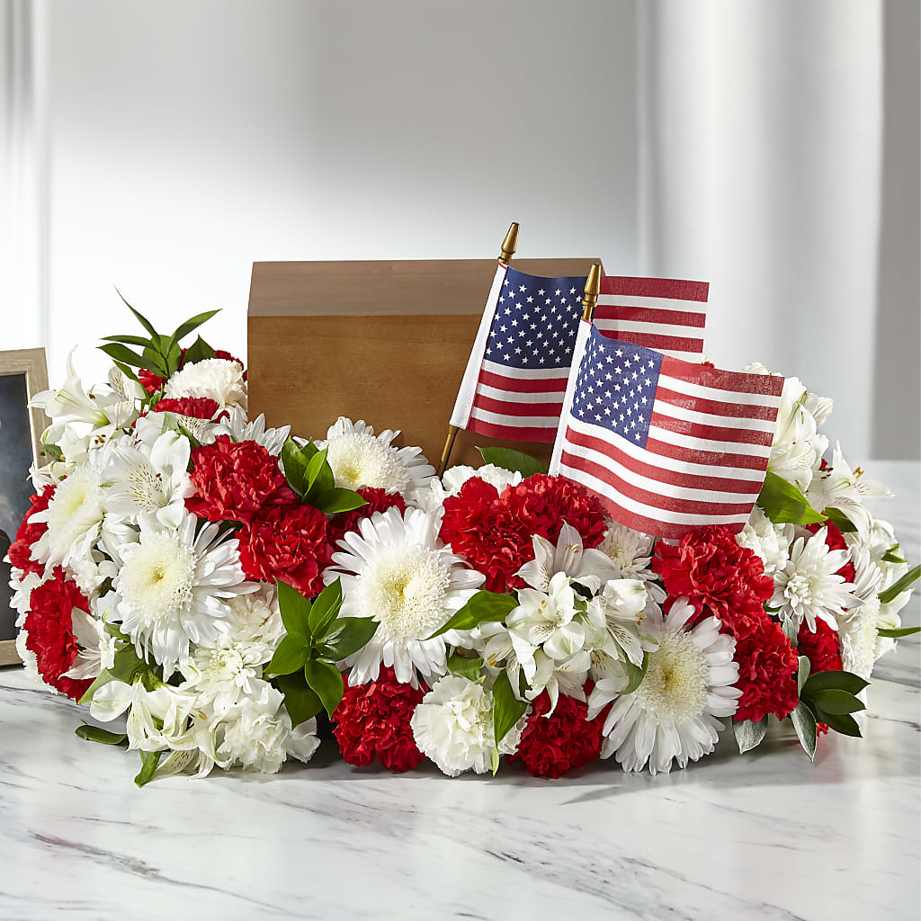 Spirit of Patriotism Cremation Adornment – North Star Blooms, Roseville MN