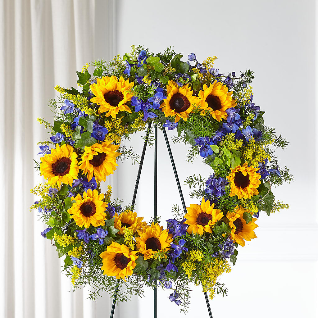 Bright Rays Wreath – North Star Blooms, Roseville MN