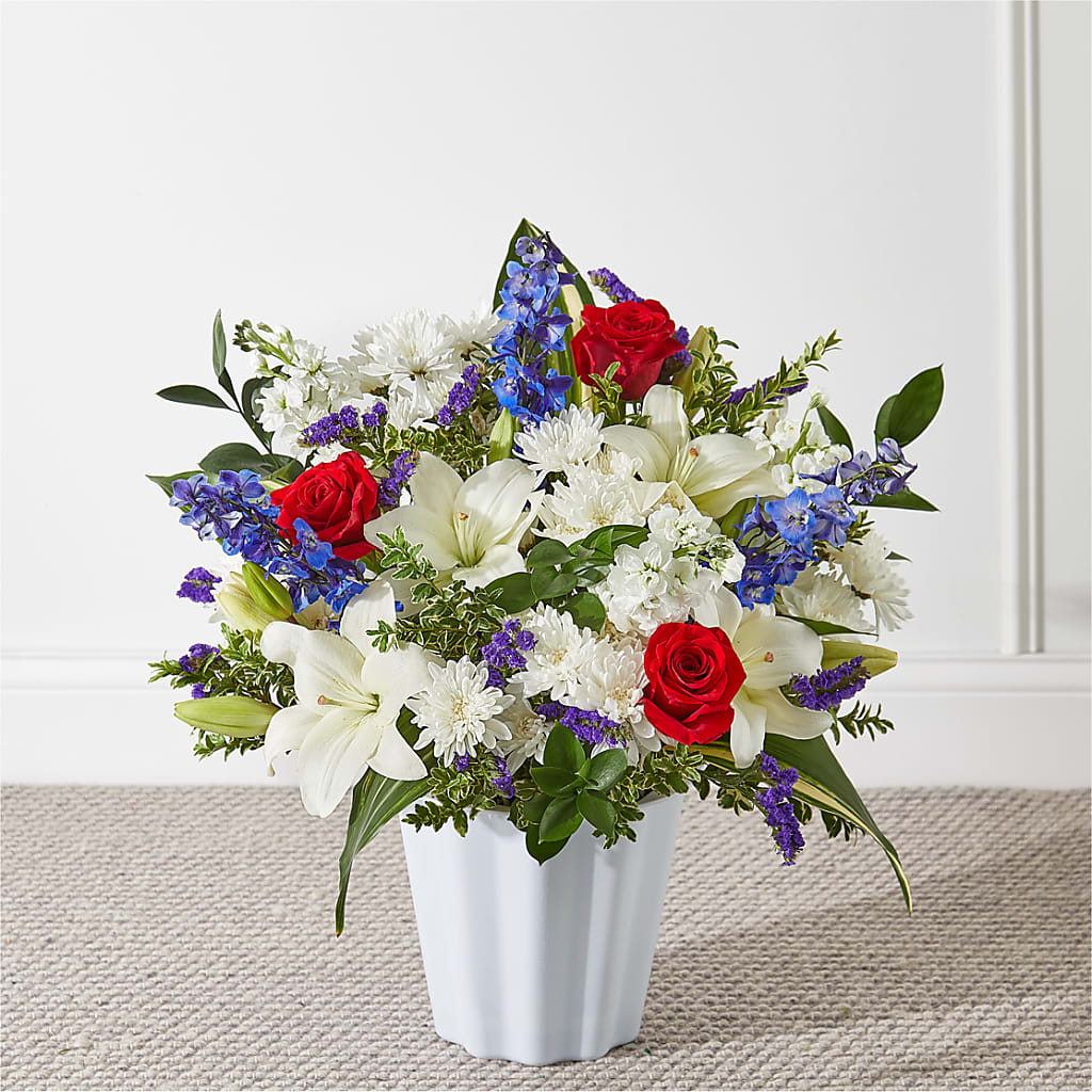 Consoled Floor Basket – North Star Blooms, Roseville MN