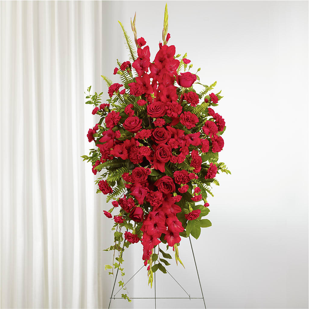 From the Heart Standing Spray – North Star Blooms, Roseville MN