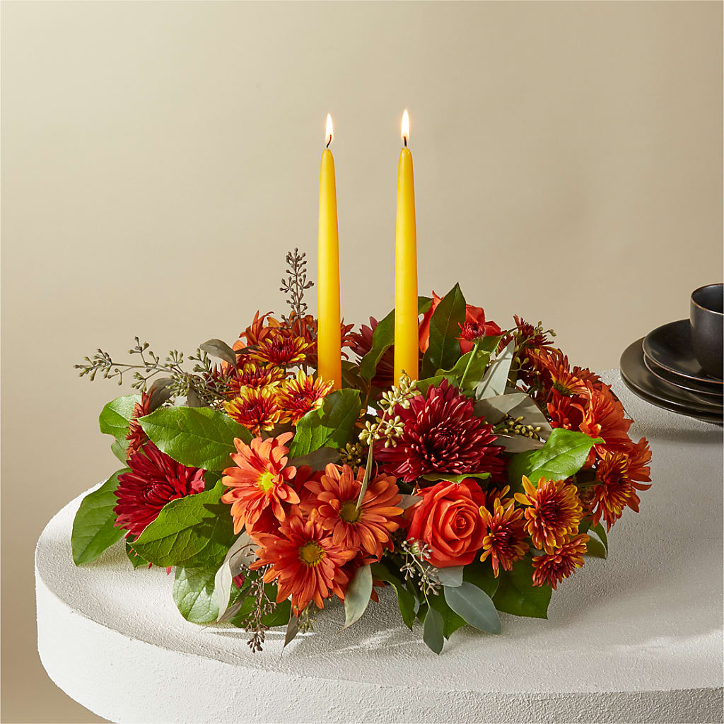 Ember Banquet Centerpiece – North Star Blooms, Roseville MN