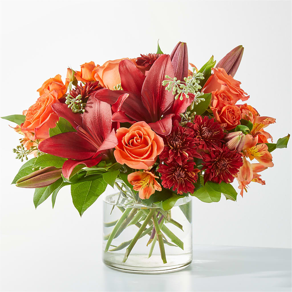 Crimson Leaves Bouquet – North Star Blooms, Roseville MN