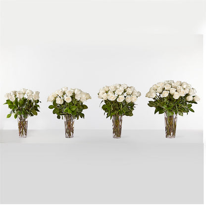 Long Stem White Rose Bouquet –  North Star Blooms, Roseville MN