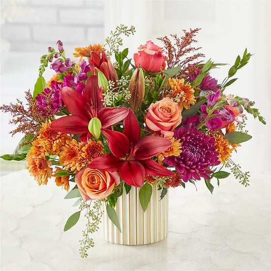 Burgundy Landscape Bouquet –  North Star Blooms, Roseville MN