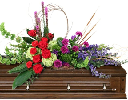 Restful Harmony Casket Spray –  North Star Blooms, Roseville MN