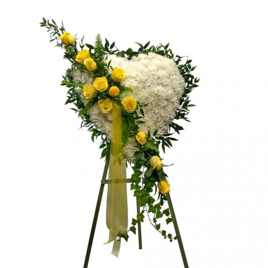 Yellow Rose Heart