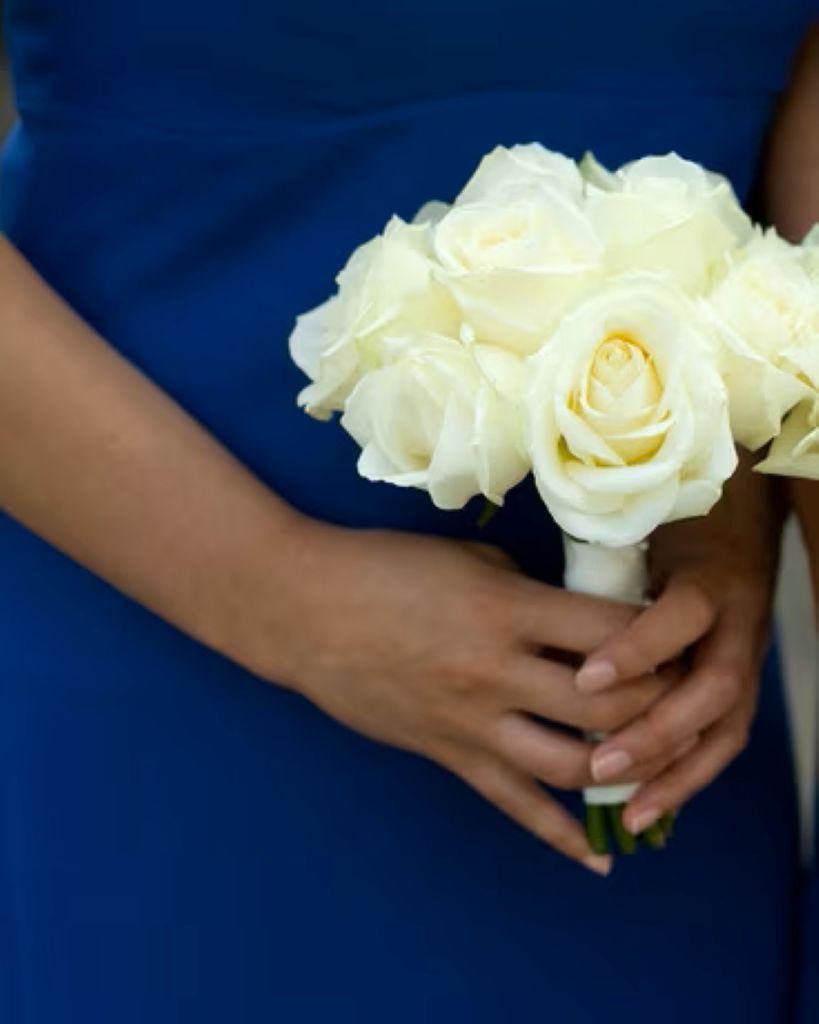 White Rose Handtied Bouquet