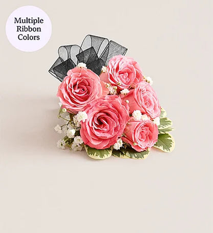 Pink Rose Wrist Corsage –  North Star Blooms, Roseville MN