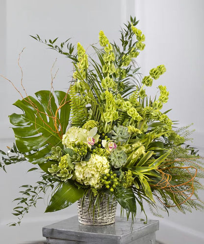 Lush Garden Sympathy Basket