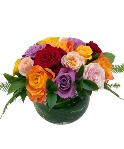 Rainbow Rose Bowl –  North Star Blooms, Roseville MN