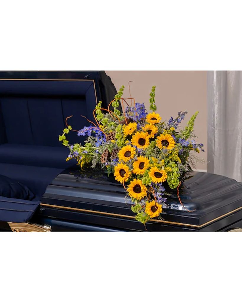 Solace Sun Half Casket Spray