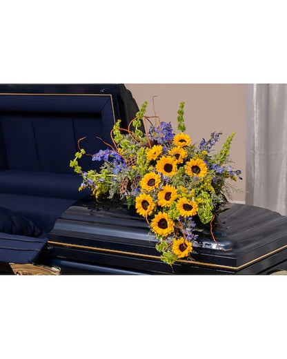 Solace Sun Half Casket Spray –  North Star Blooms, Roseville MN