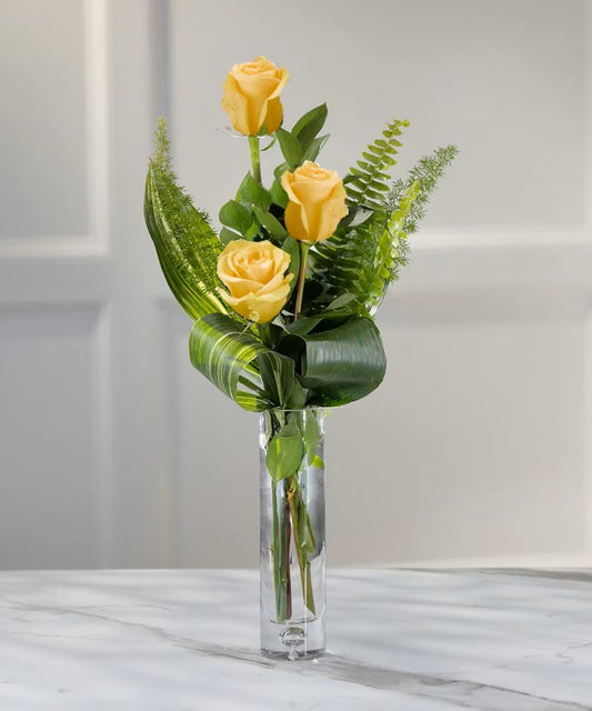 Yellow Rose Budvase